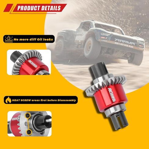 RCAWD OIL -USITIGHT التفاضلية 30T 0.8MOD استبدال ARA311177V2 ، لـ ARRMA 1/16 MOJAVE GROM 1/14 TYPHON 1/18 GRANITE ، LOSI 1/12 NASCAR OIL ELIVER TROPRESS in Saudi Arabia