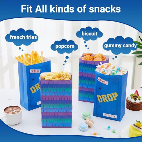 Yexiya 24 Pcs Video Game Party Gift Bags and Stickers Birthday Party Favors Treat Bags for Video Game Candy Snack Box Decorations Supplies, 8.7 x 4.7 x 3.2 in in Saudi Arabia