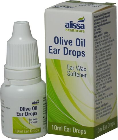 1 x Olive Oil Ear Wax Drops Softens Removes Wax 10ml (1 Pack)F in Saudi Arabia