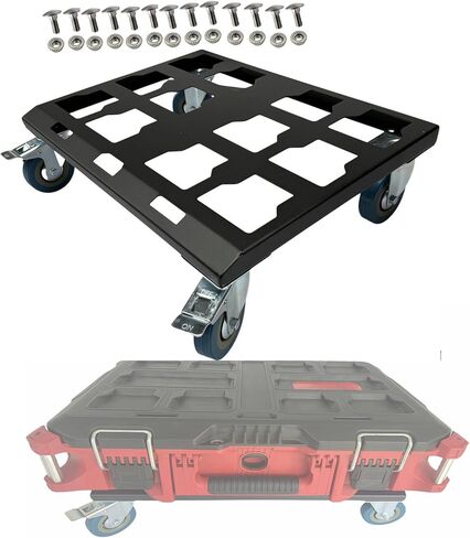 صندوق أدوات عالي التحمل دوللي متوافق مع عربات التعبئة المتوافقة مع صندوق أدوات التعبئة Waukee سعة تحمل تصل إلى 300 رطل (مجموعة واحدة) in Kuwait