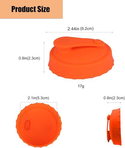 6 Pcs Reusable Silicone Soda Can Lids - Protector for Fizzy Drinks,Reusable Can Toppers Can Top for Coke Pop Beer Juice Beverage, (Fits Standard 2.1 Inch Cans,6 Colors) in Saudi Arabia