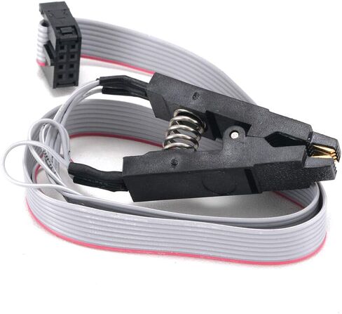 طقم مبرمج USB مع مشبك اختبار SOP8 وموقد EEPROM، طقم مبرمج فلاش BIOS Flasher SPI مع محول 1.8 فولت ومقبس SOP8 150 مل لسلسلة 24/25 in Saudi Arabia