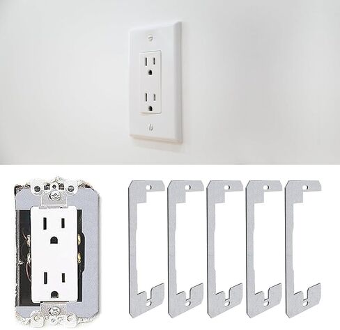 PANGBOER Ugrades حشوات المنافذ المعدنية الملحقات الكهربائية العامة للتسوية الدقيقة ومحاذاة لوحة الحائط بشكل سلس in Kuwait