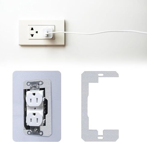 PANGBOER Ugrades حشوات المنافذ المعدنية الملحقات الكهربائية العامة للتسوية الدقيقة ومحاذاة لوحة الحائط بشكل سلس in Kuwait