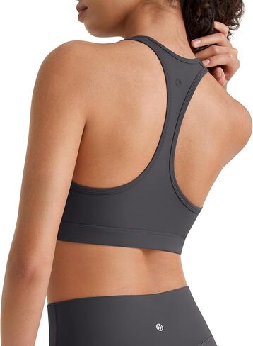 حمالة صدر رياضية G4Free BareFeel Racerback للنساء - بلوزة بدون أكمام للتمرين برقبة واسعة وغير مبطنة لليوجا in Kuwait