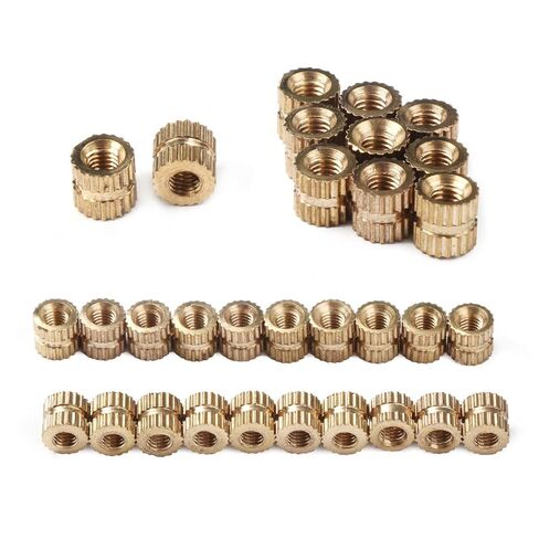 Qinlu-غسالات 100 قطعة M3 نحاس إدراج الجوز حقن صب النحاس مخرش الموضوع إدراج المكسرات مجموعة ، لإصلاح المصانع in Kuwait