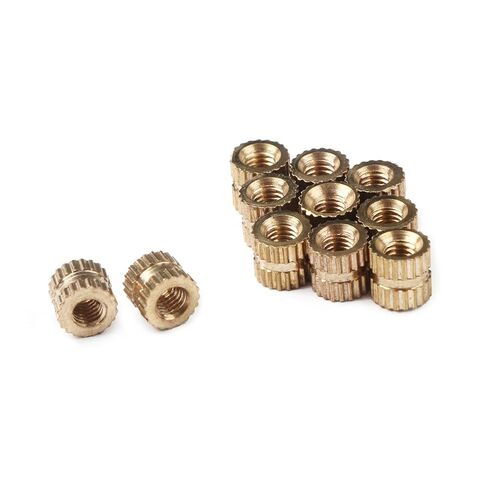 Qinlu-غسالات 100 قطعة M3 نحاس إدراج الجوز حقن صب النحاس مخرش الموضوع إدراج المكسرات مجموعة ، لإصلاح المصانع in Kuwait