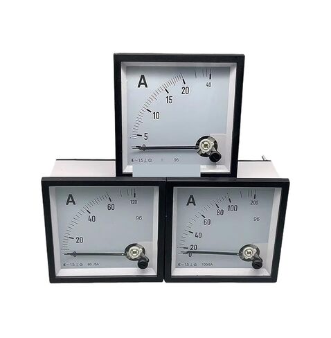 CQ-96 AC Ampere Meter 2 Times Overload Type 50/5A 100/5A 500/5A Range Analog Ammeter Gauge Panel 96x96mm 1Pcs(400A) in Saudi Arabia
