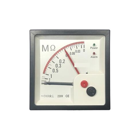 جهاز اختبار عزل التيار المتردد F72-BMΩ: مدخل 220 فولت 8Ω مؤشر مزدوج بزاوية واسعة أبعاد الأداة التناظرية 72 × 72 مم قطعة واحدة in Saudi Arabia