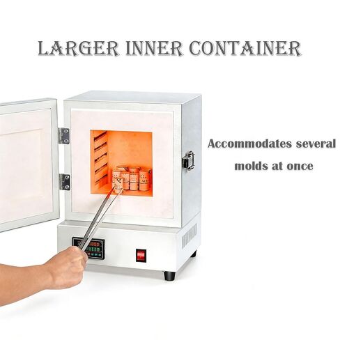 Precision Muffle Furnace 2000W, 0-1150°C Temperature Control, Extra-Large Capacity, 50/60Hz, 4-Side Uniform Heating for Lab Applications in Kuwait