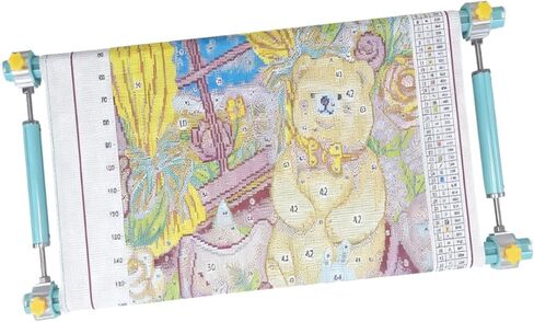 زوجان تطريز إطار تطريز إطار شاقية 4 فحف قابلة للتعديل إطار التمرير القابل للتعديل للإبرة لحيل اللوحة الحريرية in Kuwait