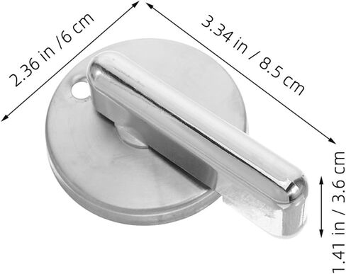 SHINEOFI 2pcs 304 Stainless Steel Toilet Privacy Indicator Lock for Public Restroom Doors, Vacant Engaged Privacy Bolt with Large Handle, Bathroom Stall Partition Hardware in Saudi Arabia