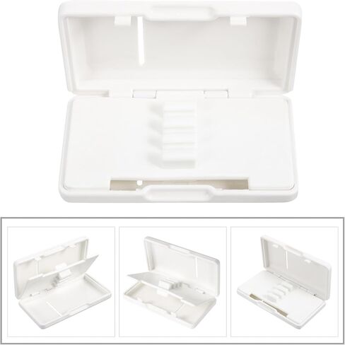 Toddmomy Oboe Reed Case 6 فتحات حاوية القصب البلاستيكية المحمولة صندوق تخزين أبيض لمشغلات آلات الرياح in Kuwait