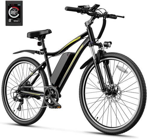 Heybike YM1 Electric Bike for Adults, 1200W Peak Brushless Motor, up to 50Miles, 28mph Max Speed Electric Mountain Bike, 480WH Removable Battery Ebike, 27.5'' Tires, 7-Speed and Front Suspension in Saudi Arabia