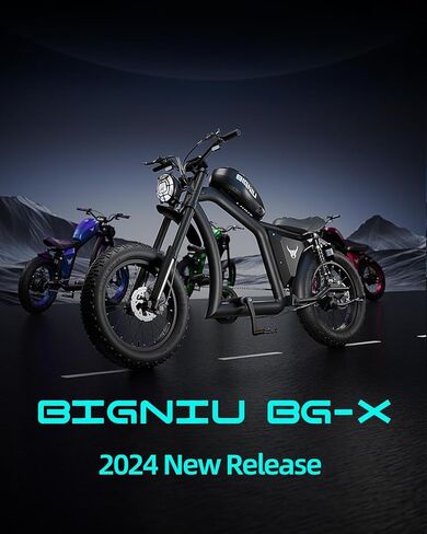 BIGNIU BG-X Electric Bike for Adults,1500W Brushless Motor 48V/31.5Ah Up to 40 Miles E-Bike Front/Rear Turn Signal Dual Suspension Ebikes in Saudi Arabia