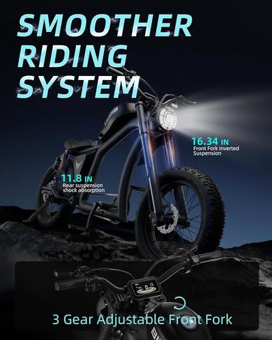 BIGNIU BG-X Electric Bike for Adults,1500W Brushless Motor 48V/31.5Ah Up to 40 Miles E-Bike Front/Rear Turn Signal Dual Suspension Ebikes in Saudi Arabia