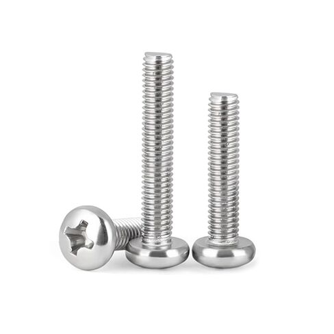 M2.5 x 8mm (50 Pack) Pan Head Machine Screws, Phillips Drive, 304 Stainless Steel, Fully Threaded,for Furniture Repairs and 3D Printer in Kuwait