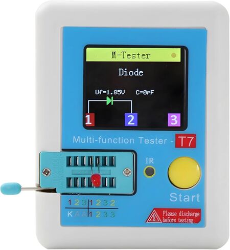 متر من المكونات الإلكترونية مع شاشة LCD رقمية، مكون محلل متعدد الوظائف لاختبار الترانزستور، جهاز تلقائي لاختبار مكثف مقاومة الصمام الثنائي الحث، تصميم محمول in Kuwait