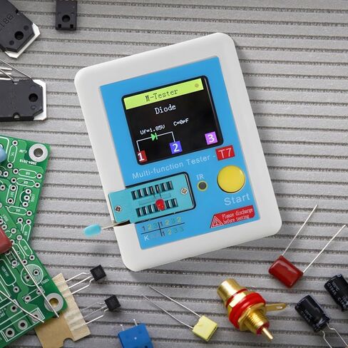 متر من المكونات الإلكترونية مع شاشة LCD رقمية، مكون محلل متعدد الوظائف لاختبار الترانزستور، جهاز تلقائي لاختبار مكثف مقاومة الصمام الثنائي الحث، تصميم محمول in Kuwait