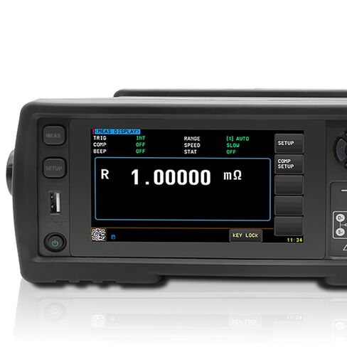 High Precision Micro Ohm Meter Ultra-Low DC Resistance Tester with Measurement Range 0.00001mΩ~300.000Ω Accuracy 0.02% 10A Maximum Current 300000 Numbers Max Display in Saudi Arabia