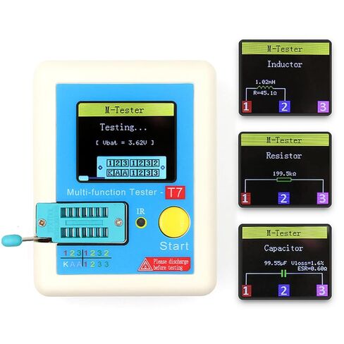 SEWACC Professional Inductance Capacitance Resistance Meter with Multicolor Screen One-Button Auto Detection Semiconductor Tester for NPN PNP MOSFET Diode Triode JFET and Battery in Saudi Arabia