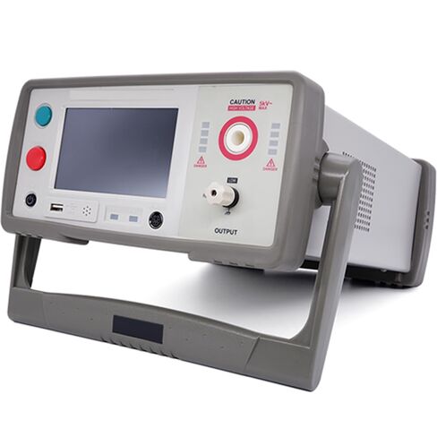 Digital Hipot Tester Withstand Voltage Tester Meter Instrument with Accuracy 2% AC 5.000kV/10mA Frequency 50Hz/60Hz 5 inches TFT True Color LCD Display High Performance 32 Bits Processor in Saudi Arabia