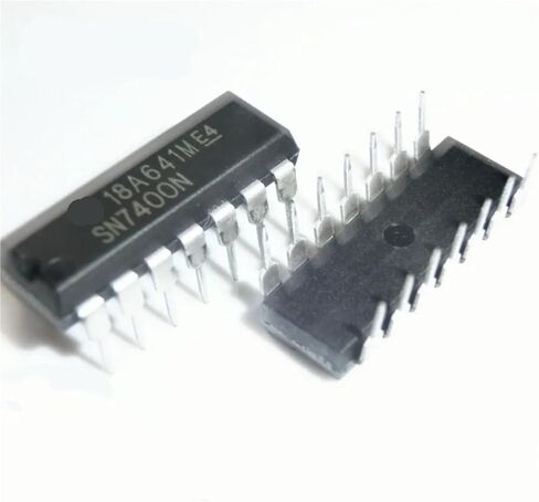 SN7400N SN7401N SN7410N SN7420N DIP14 بوابة المنطق والعاكس 5 قطعة (SN7410N) in Kuwait