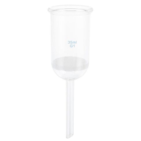 ERINGOGO Acid Resistant Glassware Funnel 35ml Sand Core Filtering Lab Funnel for Laboratory Use and Scientific Experiments in Saudi Arabia
