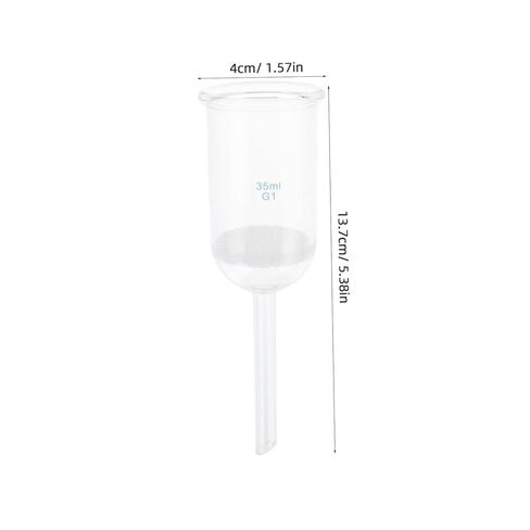 VALICLUD Acid Resistant Glass Filtering Funnel 35ml Laboratory Funnel with Sand Core for Experiments and Chemical Filtering in Saudi Arabia