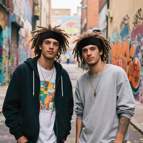 6 قطع من عمامة دريدلوك من الألياف اللدنة، قبعة دريدلوك مرنة واسعة للرجال، أغطية رأس سوداء ناعمة من أجل لوكس، ملحقات دريدلوك in Kuwait