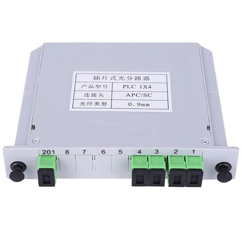 1X4 وضع واحد PLC الفاصل البصري APC وحدة الألياف البصرية منخفضة فقدان الإدراج مع انتقال مستقر والقدرة على التكيف البيئي in Saudi Arabia
