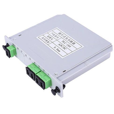 1X4 وضع واحد PLC الفاصل البصري APC وحدة الألياف البصرية منخفضة فقدان الإدراج مع انتقال مستقر والقدرة على التكيف البيئي in Saudi Arabia