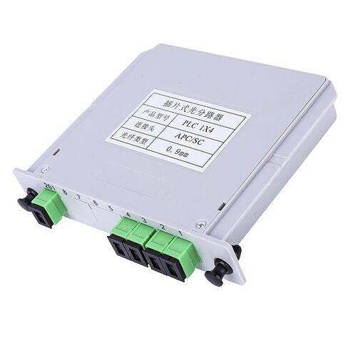 1X4 وضع واحد PLC الفاصل البصري APC وحدة الألياف البصرية منخفضة فقدان الإدراج مع انتقال مستقر والقدرة على التكيف البيئي in Saudi Arabia