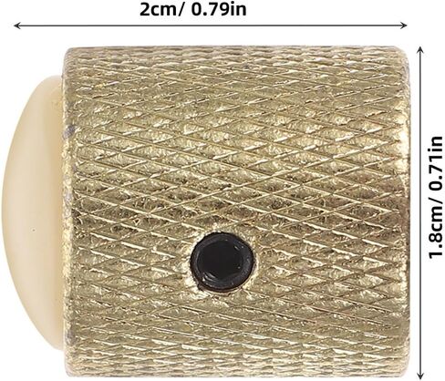 3pcs Gold Metal Guitar Volume Tone Control Knobs with Hole for Electric Bass Potentiometer Replacement, Round Dome Bass Guitar Knobs Set with Wrench for Precise Sound Adjustment in Saudi Arabia