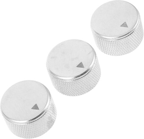ibasenice 3pcs Aluminum Knurled Potentiometer Knobs Set for Bass Guitar and Amplifier Volume Tone Control, Universal Metal Guitar Volume Control Knobs for Audio Equipment in Saudi Arabia