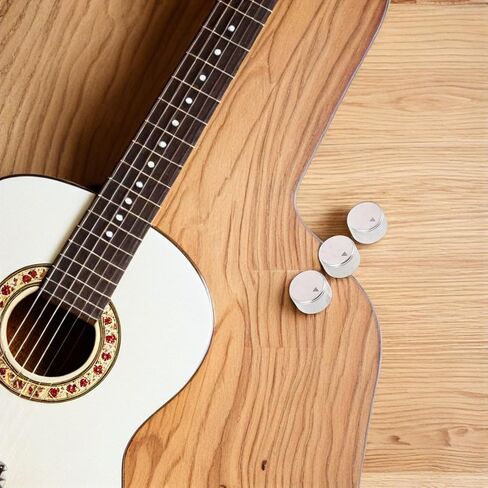 BESTYASH 3pcs Aluminum Guitar Volume and Tone Control Knobs, Metal Potentiometer Replacement for Electric Bass Amplifier, Bass Guitar Audio Adjustment Accessories in Kuwait