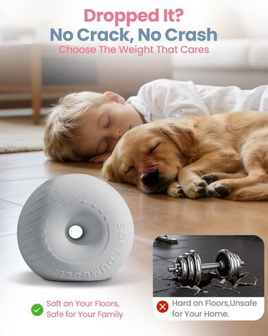 مجموعة دمبل قابلة للتعديل من كيسنبلد، 13/18/22/35 رطل، مجموعة وزن ناعمة مع موصل، مجموعة دمبل 4 في 1 تستخدم كأثقال وكتل بيل للصالة الرياضية المنزلية، وتمارين اللياقة البدنية للرجال والنساء والمبتدئين in Kuwait