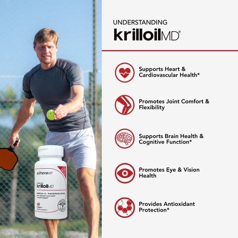 ScimeraMD® KrillOilMD زيت الكريل القطبي الجنوبي أوميغا 3 DHA EPA مكمل مع أستازانتين لدعم القلب والدماغ والمفاصل، 30 قيراط in Kuwait