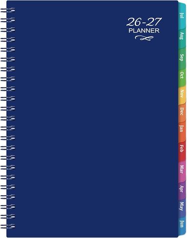 2026 Planner - 2026 Planner Weekly and Monthly ، 2026 Calendar Planner ، Jan. 2026 - ديسمبر. 2026،9 "× 11" ، مخطط شهري أسبوعي 2026 مع علامات تبويب ملونة ، غطاء مقاوم للماء ، ملزمة مزدوجة ، جيب خلفي - أسود in Saudi Arabia