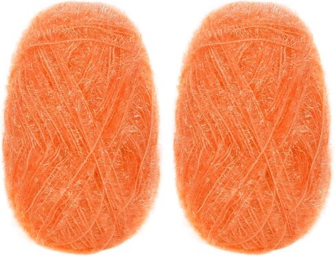 غزل Scrubby Camal for Dishcloths Polyester Yarn for Crocheting Supplies Parkle Therful Colorful Remnitting Yarn for Dishcloths ، Diy Crafts ، 2 Pack 109 Yards لكل Skein (القهوة) in Kuwait