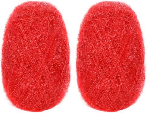 غزل Scrubby Camal for Dishcloths Polyester Yarn for Crocheting Supplies Parkle Therful Colorful Remnitting Yarn for Dishcloths ، Diy Crafts ، 2 Pack 109 Yards لكل Skein (القهوة) in Kuwait
