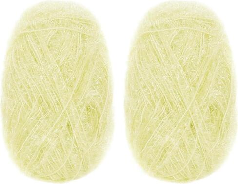 غزل Scrubby Camal for Dishcloths Polyester Yarn for Crocheting Supplies Parkle Therful Colorful Remnitting Yarn for Dishcloths ، Diy Crafts ، 2 Pack 109 Yards لكل Skein (القهوة) in Kuwait