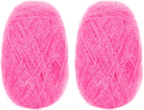 غزل Scrubby Camal for Dishcloths Polyester Yarn for Crocheting Supplies Parkle Therful Colorful Remnitting Yarn for Dishcloths ، Diy Crafts ، 2 Pack 109 Yards لكل Skein (القهوة) in Kuwait