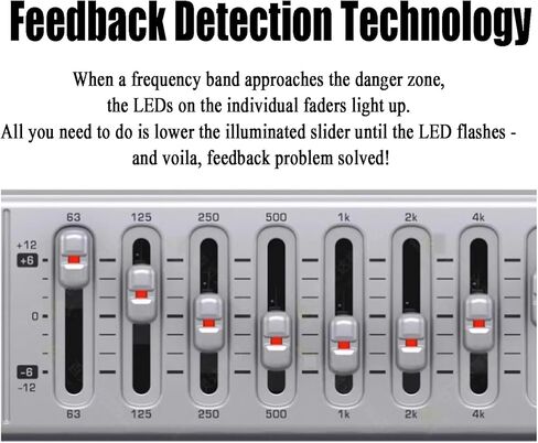 معادل رسومي ذو 9 نطاقات، معادل استيريو، تعديل عالي ومتوسط ​​وباس، مع مرشح منخفض القطع/إضاءة شاشة LED/تقنية الكشف عن ردود الفعل، للترفيه بالموسيقى in Kuwait