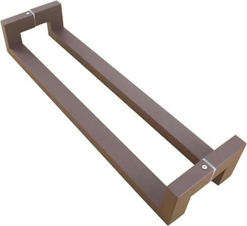 Stainless Steel Barn Door Handle 800mm - Brushed Finish Push & Pull Knob for Home & Office Glass Doors - Stylish Brown Grab Bar for Bathrooms & Interiors (Black 1000mm) in Saudi Arabia