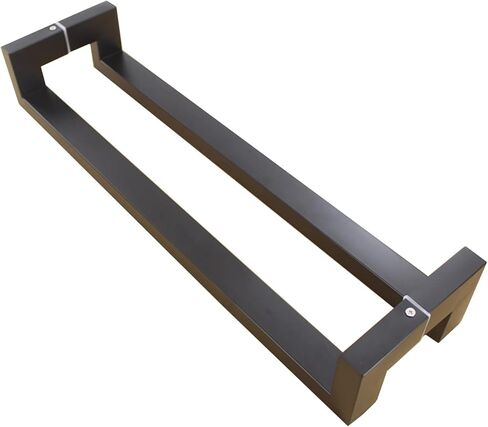 Stainless Steel Barn Door Handle 800mm - Brushed Finish Push & Pull Knob for Home & Office Glass Doors - Stylish Brown Grab Bar for Bathrooms & Interiors (Black 1000mm) in Saudi Arabia