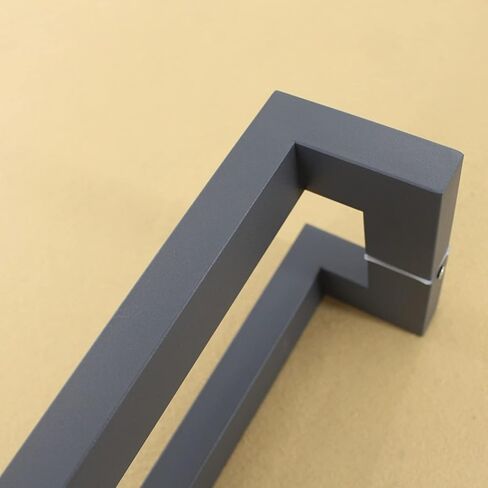Stainless Steel Barn Door Handle 800mm - Brushed Finish Push & Pull Knob for Home & Office Glass Doors - Stylish Brown Grab Bar for Bathrooms & Interiors (Black 1000mm) in Saudi Arabia