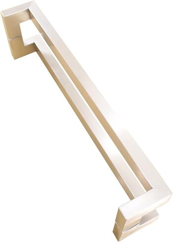 Stainless Steel Barn Door Handle 800mm - Brushed Finish Push & Pull Knob for Home & Office Glass Doors - Stylish Brown Grab Bar for Bathrooms & Interiors (Black 1000mm) in Saudi Arabia