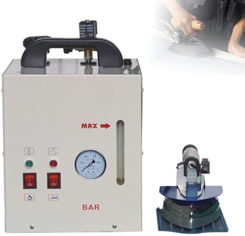 مكواة بخار تجارية، محطة كي بالبخار الصناعية، مع مقياس ضغط، غلاية 4 لتر، رأس حديد 900 وات، لمحلات الملابس والمغاسل والمصانع in Kuwait