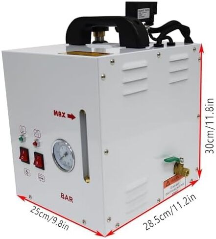 مكواة بخار تجارية، محطة كي بالبخار الصناعية، مع مقياس ضغط، غلاية 4 لتر، رأس حديد 900 وات، لمحلات الملابس والمغاسل والمصانع in Kuwait